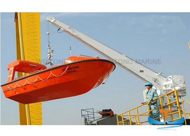 Cina Single Arm Fast Rescue Boat Davit 14kn Hoisting Beban 18 M / Min Hoisting Speed pabrik